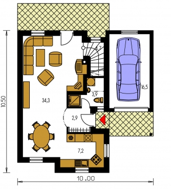 Floor plan of ground floor - PREMIER 161